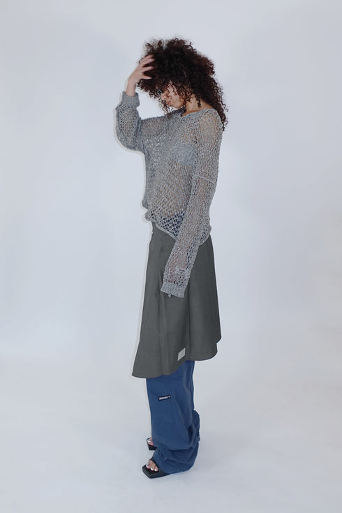 【RESTOCK】SPIRAL BUTTON ASYMMETRY WRAP SKIRT *Last1